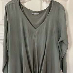Pretty Sage Green blouse size L